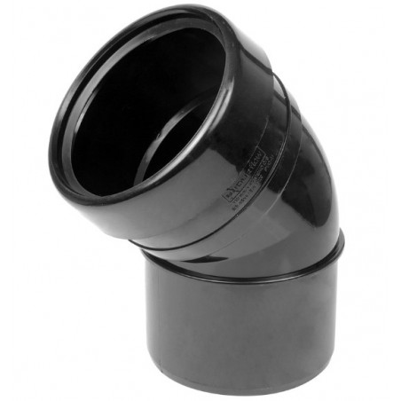 Black Bend 110mm 135° Socket / Spigot