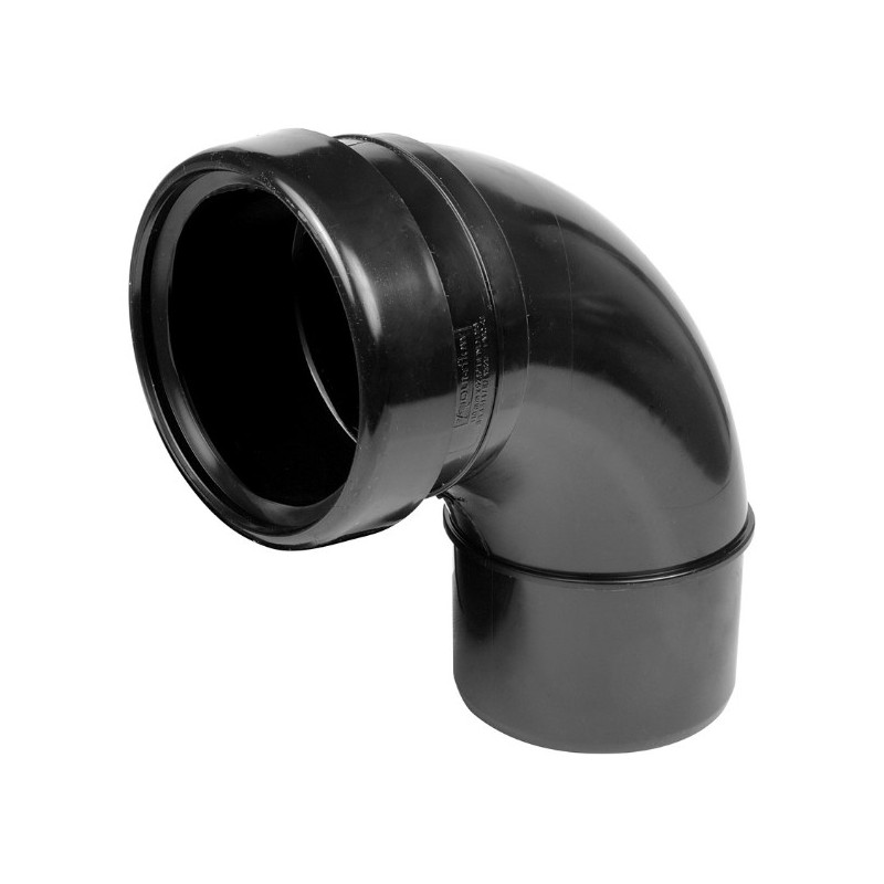 Black Bend 110mm 92.5° Socket / Spigot